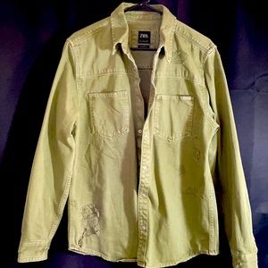 ZARA sage green jacket/shirt